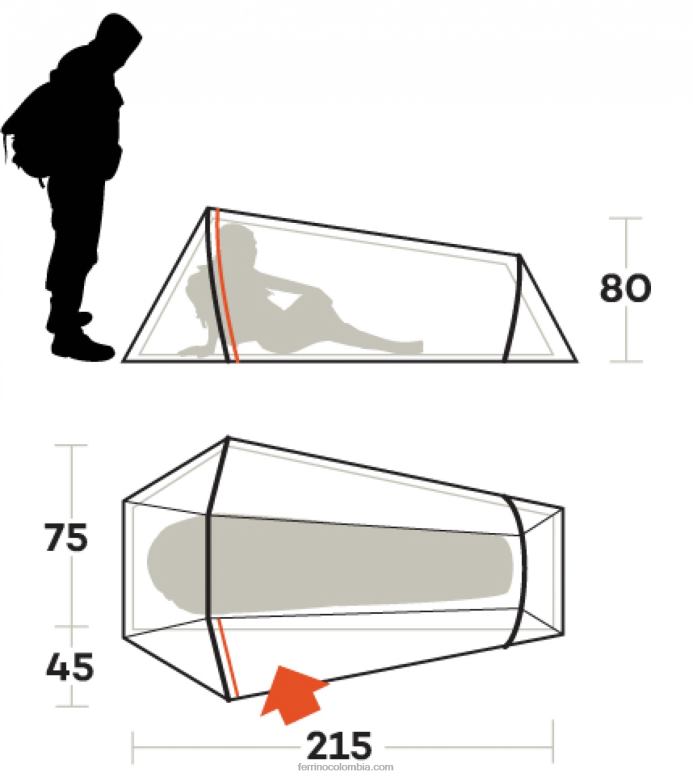 carpa lightent 1 pro N2T8B460unisexo Ferrino