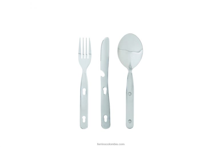 set de 3 cubiertos acero inox N2T8B661unisexo Ferrino