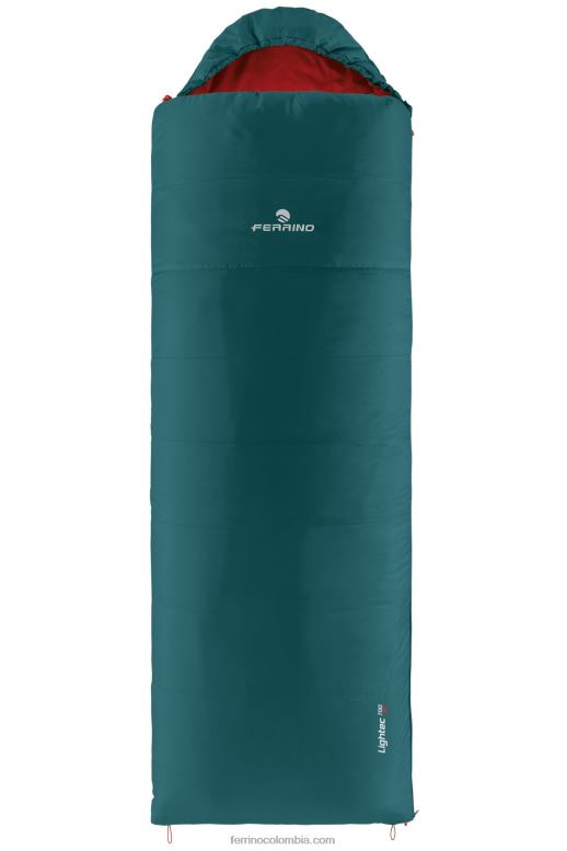 saco de dormir lightech 700 sq zip derecho verde N2T8B382 cremallera derecha verde unisexo Ferrino