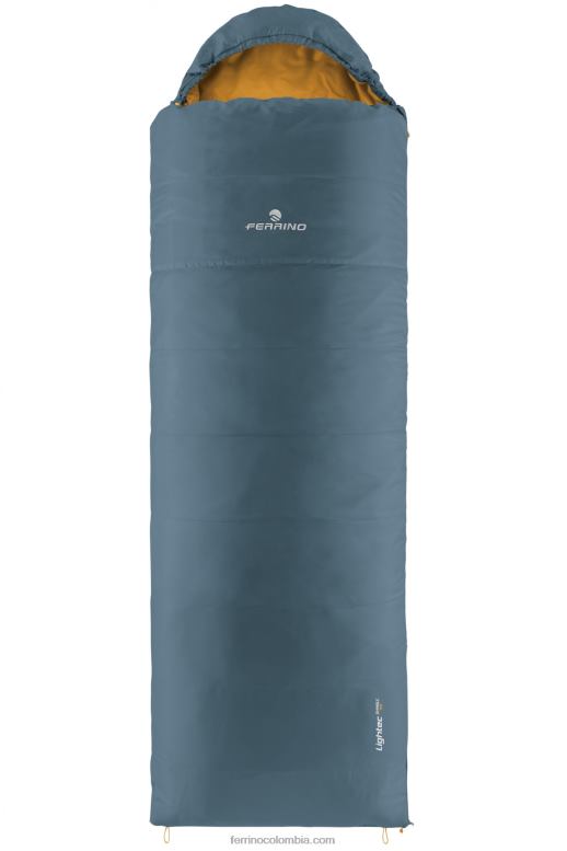 saco de dormir lightech shingle sq zip right azul N2T8B378 cremallera derecha azul unisexo Ferrino
