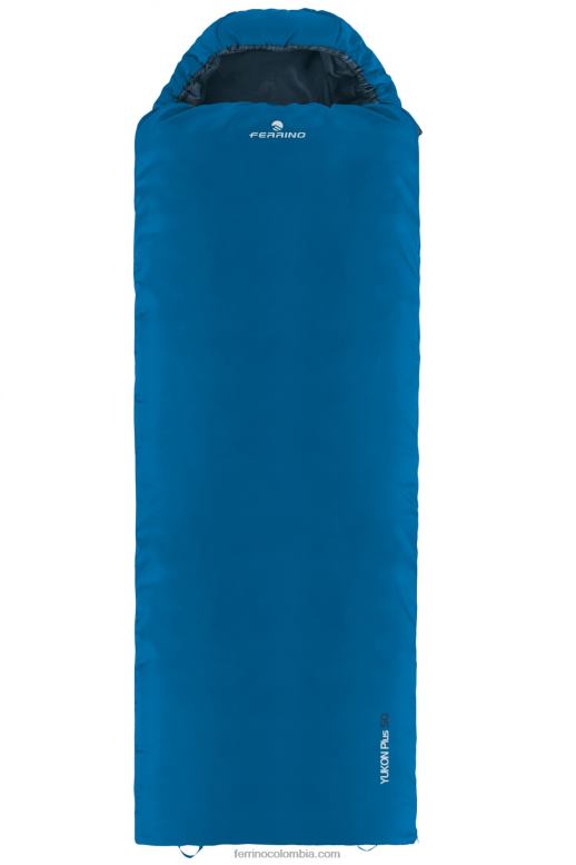 saco de dormir yukon plus sq zip izquierda azul N2T8B394 cremallera izquierda azul unisexo Ferrino