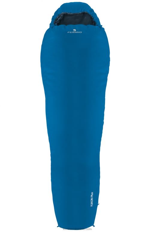 saco de dormir yukon plus zip izquierda azul N2T8B392 cremallera izquierda azul unisexo Ferrino