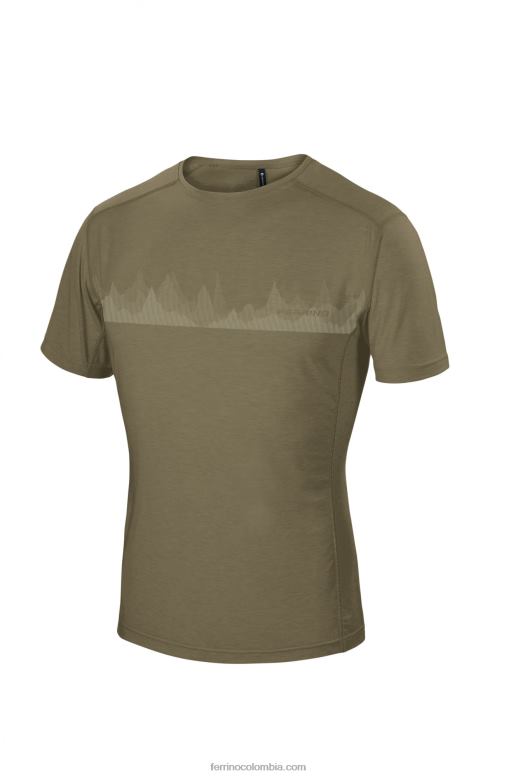 coruel camiseta hombre verde oscuro N2T8B172 verde oscuro hombres Ferrino