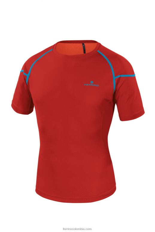 kasai camiseta hombre rojo oscuro N2T8B174 rojo oscuro hombres Ferrino