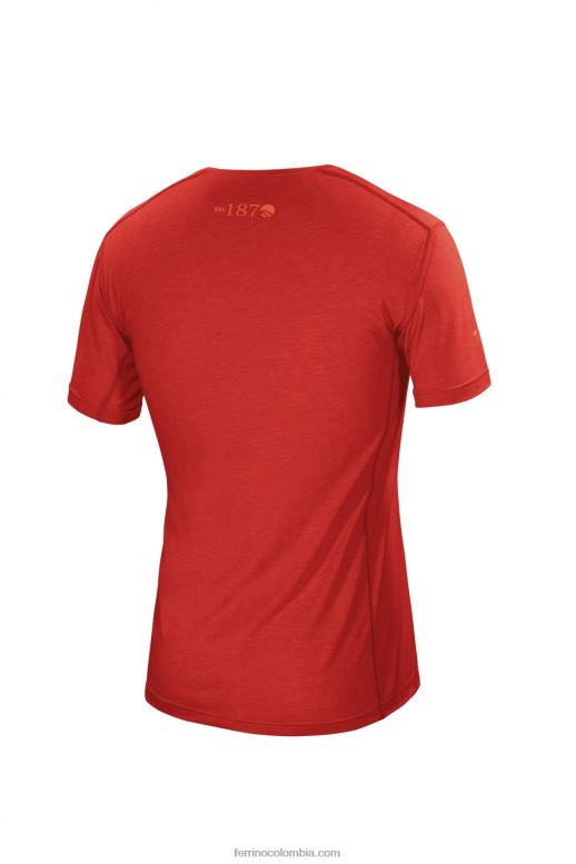 yoho camiseta hombre rojo oscuro N2T8B178 rojo oscuro hombres Ferrino