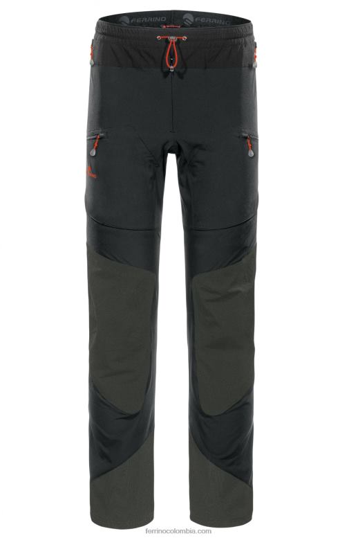 lachlan pantalones hombre negro N2T8B193 negro hombres Ferrino
