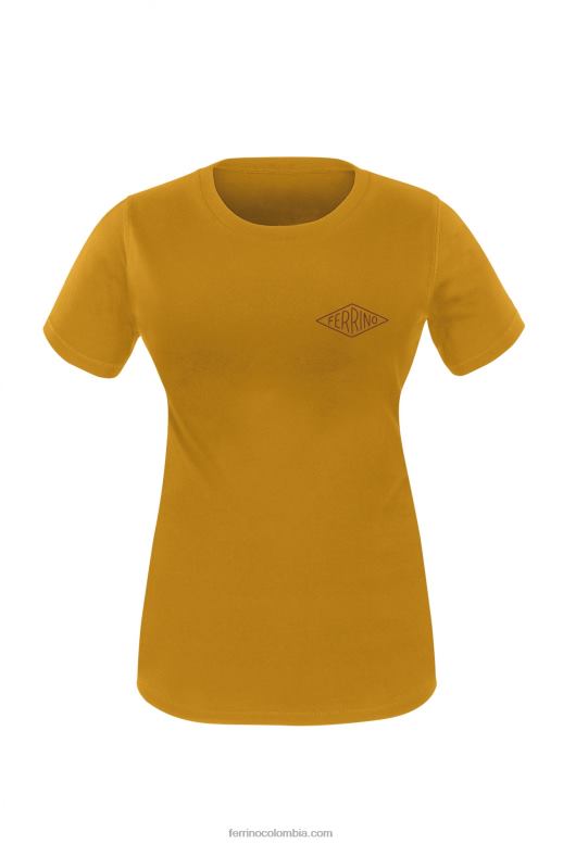 camiseta retro mujer mostaza N2T8B334 mostaza mujer Ferrino