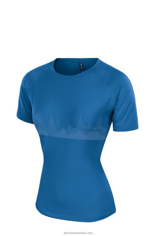 coruel camiseta mujer azul brillante N2T8B322 azul brillante mujer Ferrino