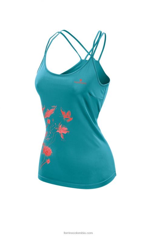 kenai camiseta sin mangas mujer azul coral N2T8B329 azul coral mujer Ferrino